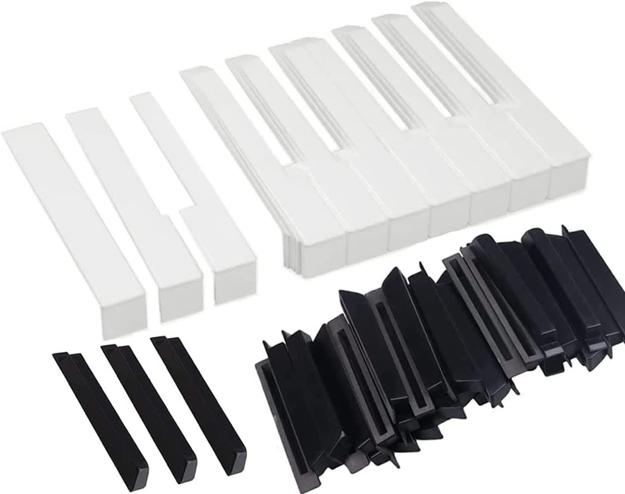 Amazon.com: Jiayouy 88 Key Piano Keytops Plastic Piano Key Tops